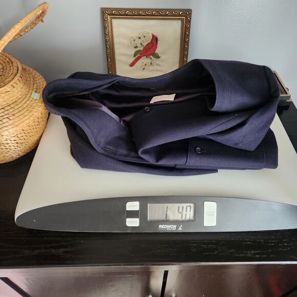 Vtg Women PENDLETON Navy Blue Blazer Jacket Coat 100% Virgin Wool Sz 14 Business - Picture 8 of 8